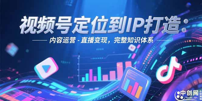 视频号定位到IP打造：账号搭建-内容运营-直播变现，完整知识体系 - 中创网项目