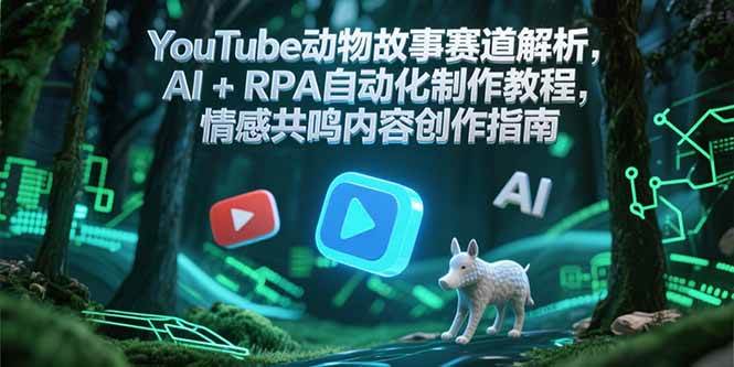 YouTube动物故事赛道解析，AI+RPA自动化制作教程，情感共鸣内容创作指南 - 福缘网项目