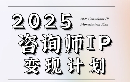 7天构建咨询师变现系统，2025咨询师IP变现计划训练营 - 冒泡网项目