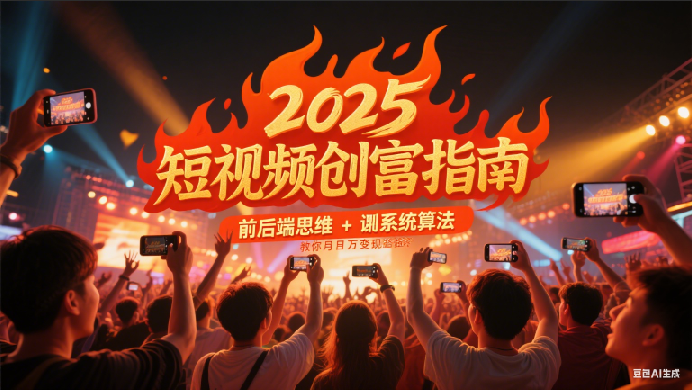 2025短视频创富指南，前后端思维 + 系统算法，教你月入过万变现路径 - 福缘网项目