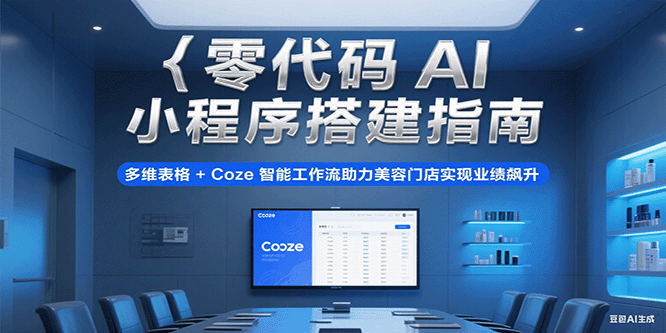 零代码AI小程序搭建指南，多维表格+Coze智能工作流助力美容门店实现业绩飙升 - 福缘网项目